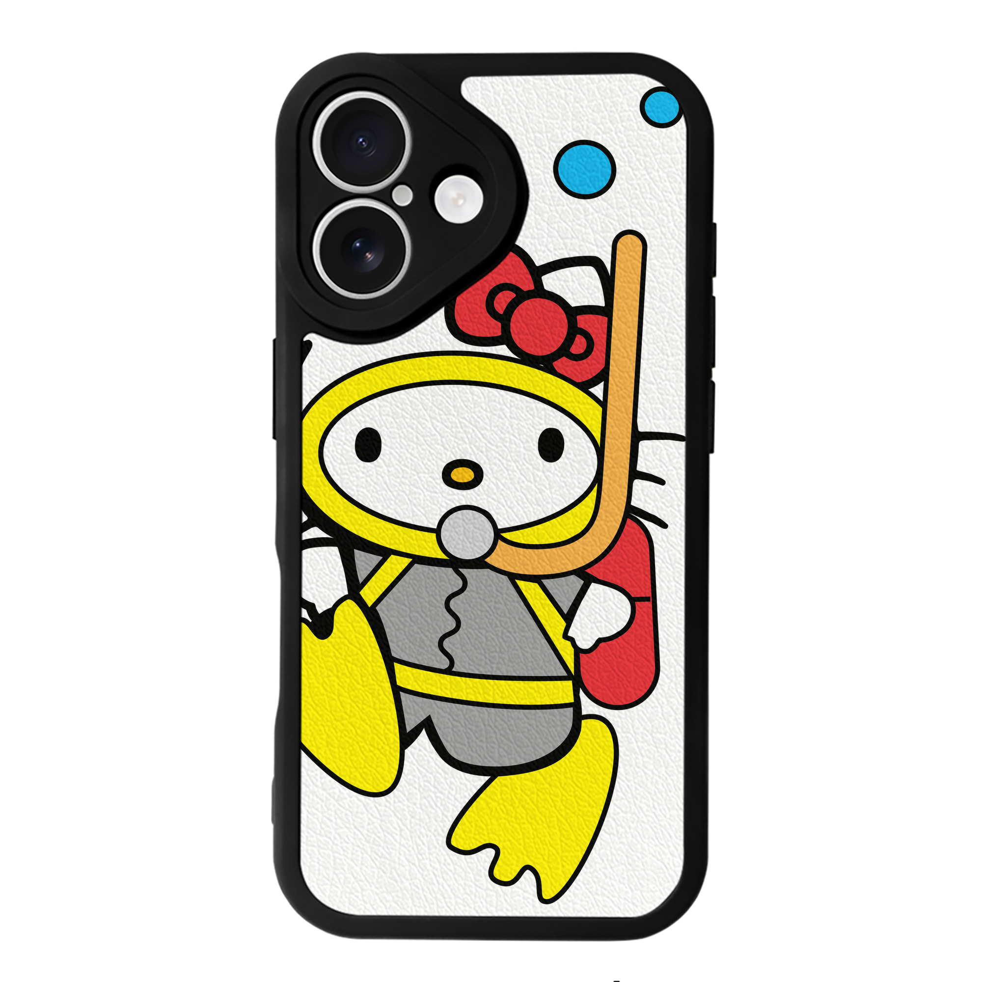 （画像用） Hello Kitty ハローキティ 【iPhone 16シリーズ対応】シリコンスマホケース（レザー調） 材質：シリコン